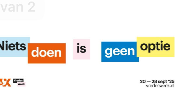 Vredesweek 2025 in Arnhem van 20 t/m 28 september: Programma